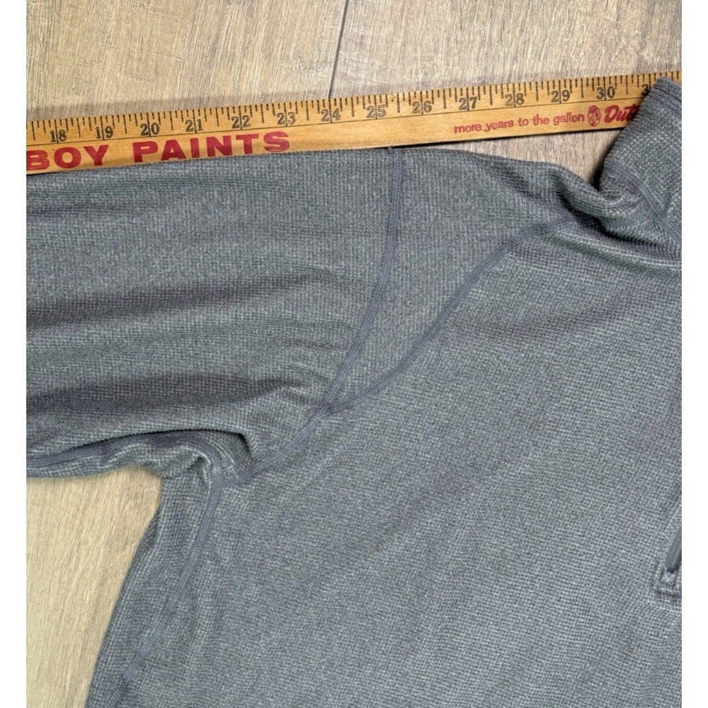 Y2K Nike ACG Shirt Mens Extra Large Gray Quarter Zip Pullover Waffle Long Sleeve - Picture 9 of 12